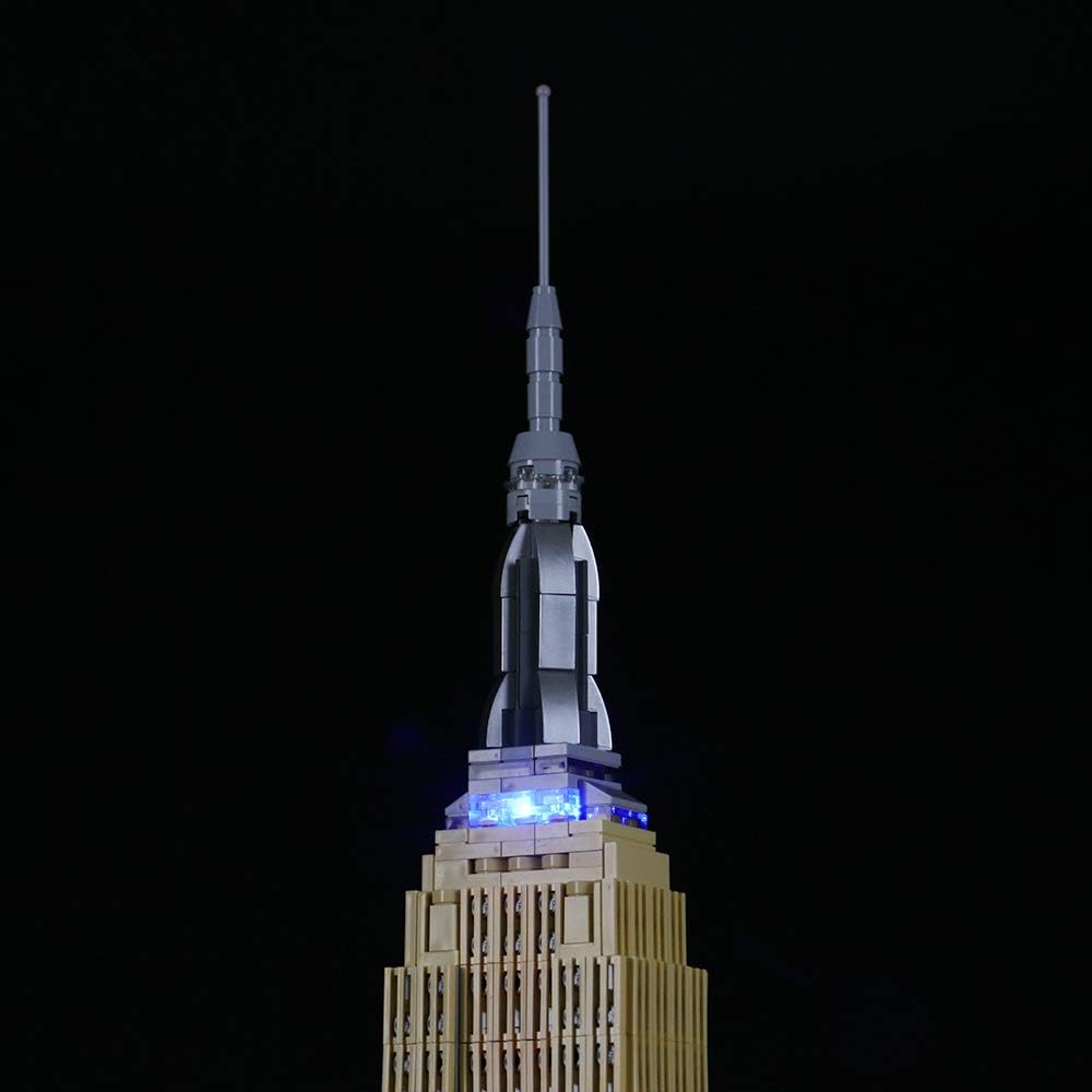 BRIKSMAX Led Lighting Kit for LEGO Architecture Empire State Building,Compatible with LEGO 21046 Building Blocks Model- Not Include the Lego Set - Image 4