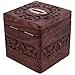 Wooden Money Safe Box for Cash with Key | Birthday Gift for Adults - Barrel Shape | Money Bank Bag (Square Shape Piggy Bank)