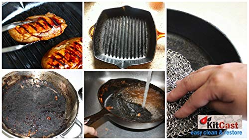 image for KitCast (6 in One + e Book)- Cast Iron Scrubber (7