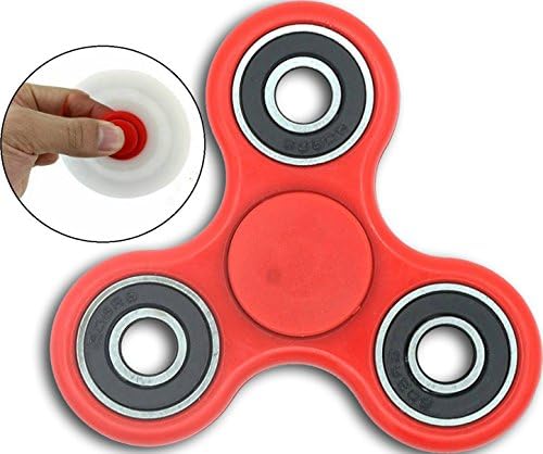 Hand Spinner gifts,How to relieve stress, Fidget Toy for Anxiety, Focusing, ADHD, Autism Adult; Fidget friends with Children kids;Kit reduce stress, To focus and Help stay awake (Red)