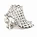 Maycom Silver High-heeled Shoe Keychain Creative Fashion Refinement Lady Gift Hollow Shoes Keyring Key Chain Ring Keyfob 86113