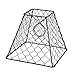 Darice Clip-On Chicken Wire Lamp Shade: Square, Black, 8 x 8 inches