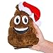Plush Holiday Animated Dancing Farting Laughing Poop Emoji In Christmas Santa Claus Hat
