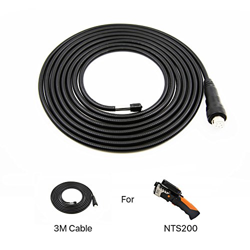 Teslong 5.5mm Diameter Endoscope Camera Tipped Probe with 3 Meters Semi Rigid Cable for NTS100R NTS200 Borescope Inspection Camera