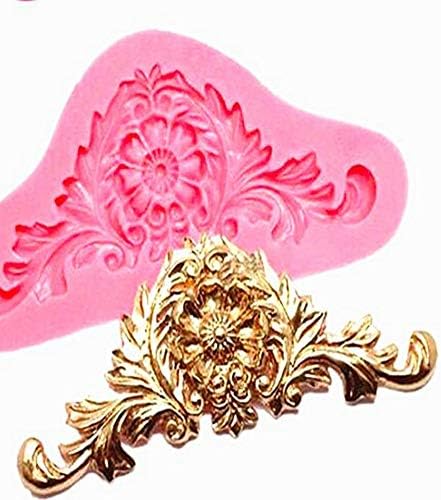 Crown Cake Mould,3D Pastry Fondant Baroque Silicone Mold Decorating Kitchen Baking Tools