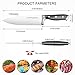 Emojoy Chef Knife, Kitchen Knife 8 inch with Ergonomics Handle, Germanal High Carbon Stainless Steel.