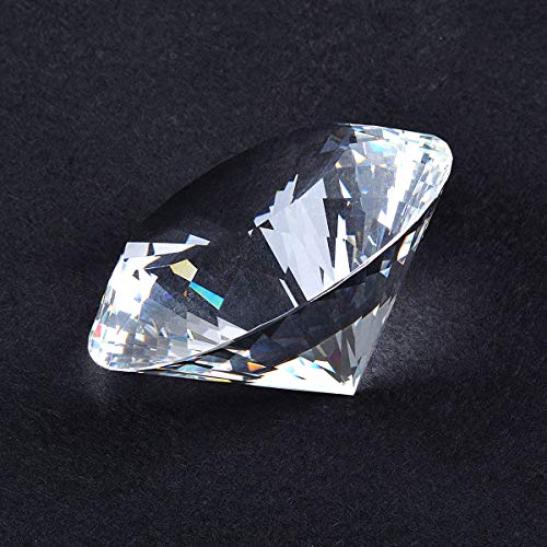 Lulonpon 3.15in Crystal Diamond Clear Crystal Prisms Rainbow with Metal Stand,Rainbow Glass Sphere Faceted Gazing Ball for Home Décor,Office,Garden Decoration,Super Sparkly and Flawless - Thumbnail 3