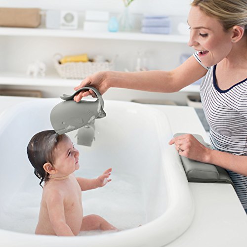 Skip Hop Moby Bath Tear-Free Waterfall Rinser Bath Cup, Grey