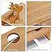 Bamboo Monitor Stand Computer Riser, Multifunctional Monitor Storage Stand with Storage Drawers, Desktop Laptop Stand Storage Organizer 21×7.5inchthumb 4