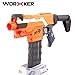 PeleusTech Worker Front and Side Rail Adapter Picatinny Base Set for Nerf Stryfe Blaster - Black