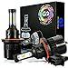 JDM ASTAR G2 8000 Lumens Extremely Bright CSP Chips H13 9008 All-in-One LED Headlight Bulbs Conversion Kit, Xenon White