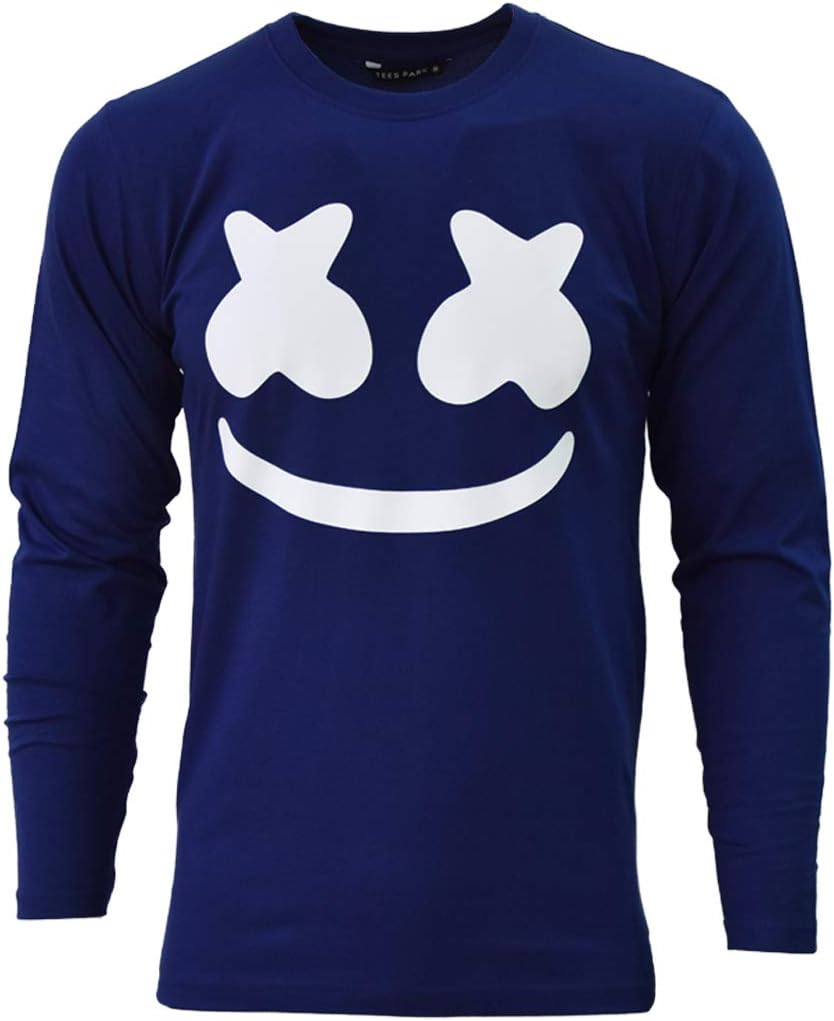 TEES PARK Printed Men's Cotton Full Sleeves Round Neck T-Shirt