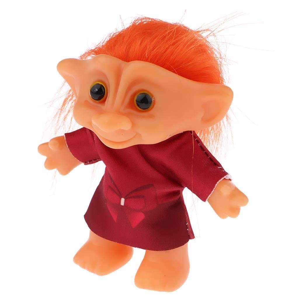 Jjek Miniature Magic Elf Plastic Troll Doll Indian Ugly Child
