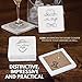 Mr and Mrs Gifts Coasters 2x2 - Mr Right Mrs Always Right -Funny Wedding Gift, Bridal Shower Gifts