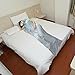 YUEDGE Travel and Camping Sheet Sleeping Bag Liner Compact Sleep Bag and Sack for Travel, Youth Hostel, Picnic, Plane, Train(Silver White)