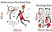 KeLay Fs 3D Basketball Wall Decals Sports Decals Basketball Stickers Wall Decor Basketball Player Wall Stickers for Boys Room Bedroom Decor