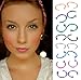 Nose Hoop Rings,18G 16pcs Stainless Steel Body Jewelry Piercing Nose Ring Hoop,Nose Studs Rings. (B: 16Pcs (18G 10mm Outer Diameter))