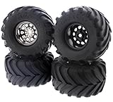 HPI 1/12 Wheely King 4x4 MUD THRASHER TIRES & CLASSIC KING 12mm HEX WHEELS