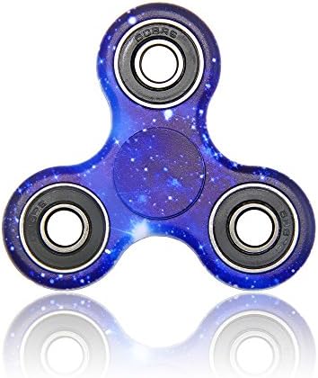 UGOUPRO Hand Spinner Tri Fidget Toy Camo fidget spinner, Stress Reducer for ADD, ADHD, Anxiety, Kids and Adults(Blue Starry Sky)