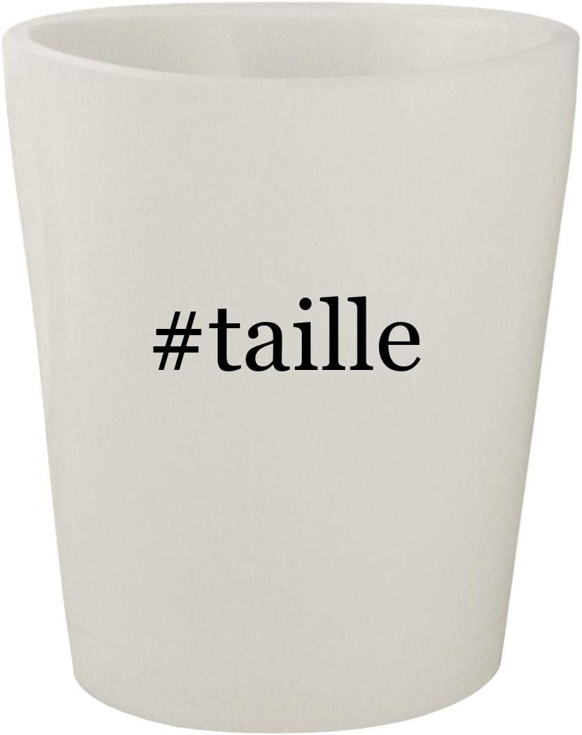 #taille - White Hashtag Ceramic 1.5oz Shot Glass