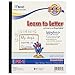 Mead Kids Learn To Letter Tablet, Pre-K - 1st Grade Workbooks with Lined Paper, Kindergarten Workbook Writing Tablet for Home School Supplies to Practice Writing & Handwriting, 8