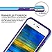 ELOVEN Case for iPhone 7 Plus Case Metal Ring Holder Kickstand Dual Layer Bumper Case Shock Absorption and Antiscratch Clear Back for Apple iPhone 7 Plus iPhone 8 Plus, iPhone 6 6s Plus, Purple