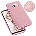 Galaxy S8 Case,Berry Accessory Luxury Shiny Sparkle Glittering TPU Bumper Ultra Thin Premium 3 Layer Hybrid Anti-Slick Soft TPU Protective Cover Case for Samsung Galaxy S8 2017 - Gradual Pink