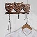Store Indya ? Wall Hooks Key Holders ? Owl Wooden Coat Hangers
