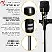 Lavalier Microphone Clip On Mic - Omnidirectional Lapel Microphone for Camera, Laptop, Smartphone, iPhone - Perfect for Recording Youtube, Interview, Video Conference, Podcast, Voice Dictation