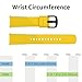 ANCOOL Compatible Gear Sport Band Replacement 20mm Silicone Watch Band Compatible Gear Sport/Galaxy Watch (42mm)/Ticwatch E/Ticwatch 2/Vivoactive 3 Watch - Small Yellow