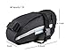 CestMall 1.2liter Bicycle MTB Cycling PU Saddle Bag, Waterproof Bike Bag Back Seat Pouch, Bicycle Repair Tools Pocket Pack with Reflective Stripes (New Black)thumb 1