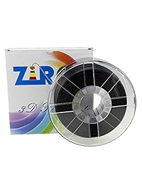 Ziro Impresora 3d filamento carrete Fibra de Carbono PLA 7 100 pulgadas 1.76 libras, color negro
