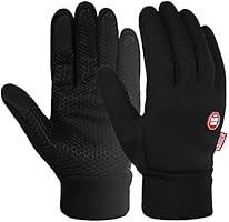 Vbiger Guantes impermeable, Guantes para el Invierno, Calientes a Prueba del Viento Guantes para el Clima Frío de Pantalla Táctil con Diseño Antideslizante