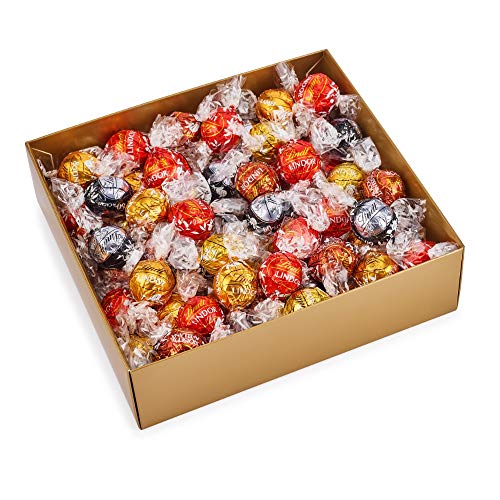 Lindt Schokolade LINDOR Home Office Box | 935 g | Ca. 74 LINDOR Kugeln mit zartschmelzender Füllung, Sorten: Milch, Dark… – Bild 4