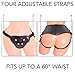 Adjustable Strap On Harness with 4 Different Sizes of O-Rings Black