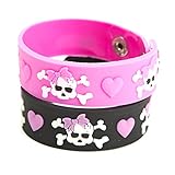 Pink Pirate Rubber Bracelets