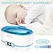 Aucma Ultrasonic Cleaner Professional Ultrasonic Jewelry Cleaners with Digital Timer for Jewellery Eyeglasses Lenses Necklaces Watches Rings Denture Coins, 20 Oz (Blue)