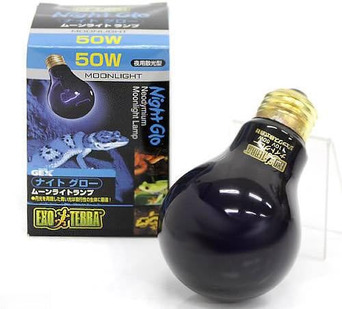 散光型 ナイトグロー ムーンライトランプ 50w 保温球 爬虫類 青 お買得2個 売り込み