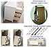 Furniture and Tv Anti-Tip Straps - Heavy Duty Wall Anchor for Baby Proofing Dresser, Bookshelf, Bookcase - Earthquake Proof Anchoring Kit - 6 Pack White and Black - Free 4 Corner Guards and ebook.