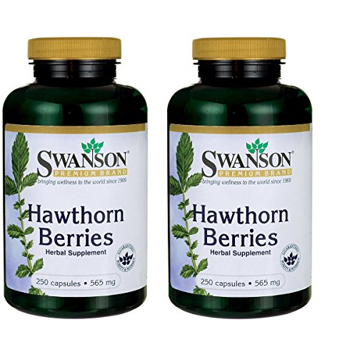 Swanson Hawthorn Berries 565 mg 250 Caps 2 Pack