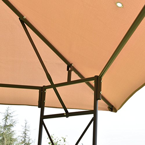 10'x10' Square Gazebo Canopy Tent Shelter Awning Garden Patio