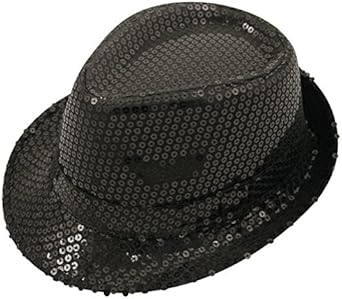 Adulte Sequin Feutre Chapeaux Pour Gangster Annees 1920 Annees 30 Festival Accessoire Deguisement Assortis Cols Noir Amazon Fr Vetements Et Accessoires