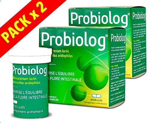 Mayoly Spindler - Probiolog - Compléments alimentaires - Système digestif - lot de 2 boîtes de 30 Gélules. by Mayoli Spindler