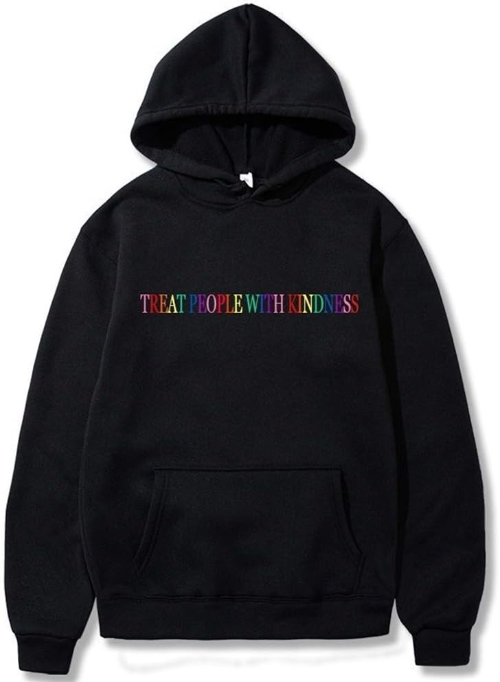 Adult Harry Styles Treat People with Kindness Printed Cotton Cozy Hoodies Hooded Sweatshirts Pullovers Tops