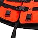 Yosoo Children and Adult Life Jacket Buoyancy Aid Universal Swimming Boating Kayaking Life Vest+Whistle S-XXL 5 Sizes Suit for 25-110 KG (Orange, L)