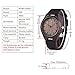 Men Wood Watch BOBO BIRD Vintage Analog Quartz Wooden Wrist Watches Casual Mens Watch with Cowhide Leather Strap Band Black Handmade