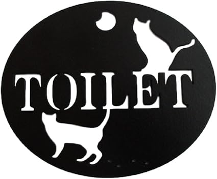 Amazon トイザッカ 猫サインプレート トイレ インテリア オンライン通販