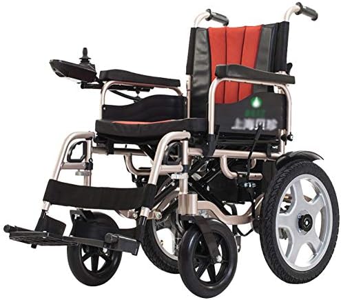 EMOGA Electric Wheelchair,28Kg Foldable And Lightweight Powered Wheelchair, 360° Joystick, Weight Capacity 100Kg,Seat Width 45Cm