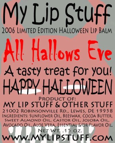 My Lip Stuff- All Hallows EVE (Maple & Brown Sugar Oatmeal Flavor) Limited Edition Halloween Lip Balm