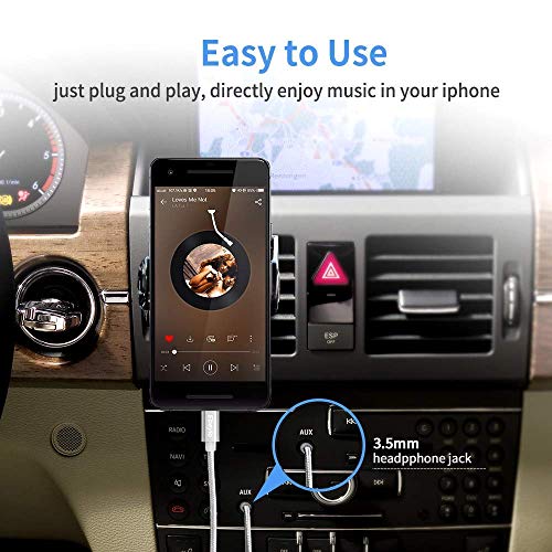 Aux Cord Compatible with iPhone X / 8/8 Plus/ 7/7 Plus/XS Max/XR,3.5mm Male Stereo Audio Cable Car Aux Cable Supports iOS 11 or Later for Car/Home Stereo or Headphones